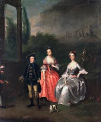 Portrait du capitaine Fenwick, de sa femme Isabella Orde et de sa sœur Ann, c.1746