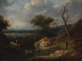 Petit paysage, fin XVIIIe-début XIXe siècle