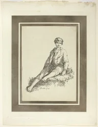 Jeune garçon assis, du premier numéro de Specimens of Polyautography