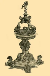 Ornement de table en argent, 1680-1699, 1881