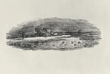 Rochers avec navigation côtière, vers 1801, de 