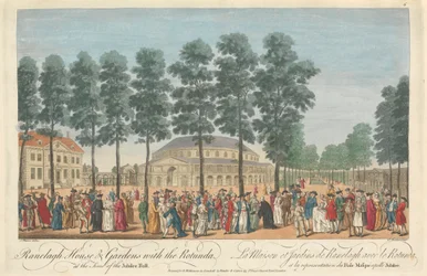 Maison et Jardins de Ranelagh avec la Rotonde au Moment du Bal du Jubilé