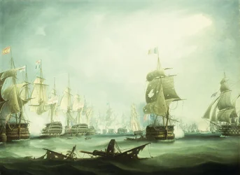 La bataille de Trafalgar, 1805
