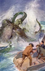 Illustration pour Voyage au centre de la Terre de Jules Verne