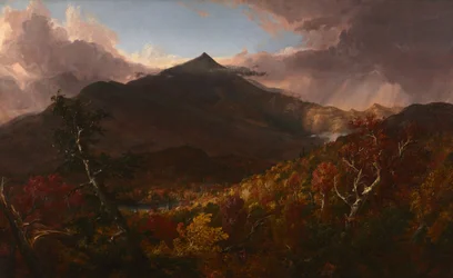 Vue de la montagne Schroon, comté d