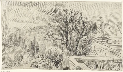 Vue sur la ville, depuis une terrasse