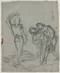 Duel après le bal masqué (recto), vers 1857