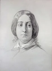 Portrait de George Sand (Aurore Dupin, baronne Dudevant)