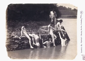 Étude pour le tableau « Le Trou de baignade », vers 1883