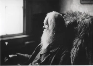 Walt Whitman à Camden, N.J., vers 1891 (épreuve argentique sur papier)