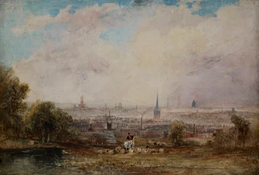 Vue lointaine de Birmingham