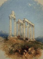 Le temple de Jupiter Olympius, Athènes