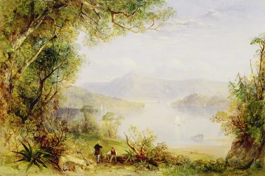 Vue sur la rivière Hudson, vers 1840-45
