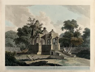 Ancien temple hindou, dans le fort de Rotas, Bahar