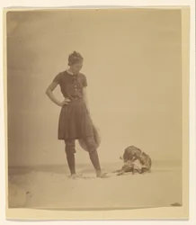 Margaret Eakins et Harry sur la plage, Manasquan, New Jersey