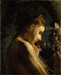 Étude de tête de jeune fille