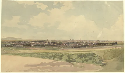 Vue de Vienne depuis un point au-dessus de Meidling