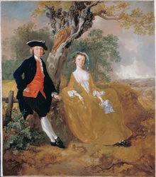 Un couple dans un paysage