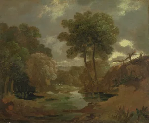 Une mare dans les bois, 1750