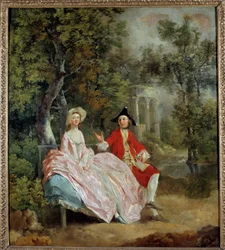 Conversation dans un parc : Thomas Gainsborough et sa femme Margaret