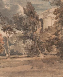 Un temple dans Harewood Park, c.1798