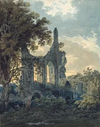 Abbaye de Byland, Yorkshire, vers 1793