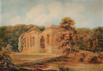 Paysage avec ruines