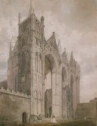 Façade ouest de la cathédrale de Peterborough