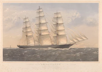 Clipper Ship Ambassador, A.1. 16 ans... William Lund Esquire & autres (propriétaires) William Walker Esquire (constructeurs)