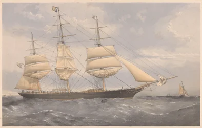 Le Clipper Ship Norman Court, vers 1868-74