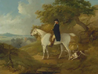 George Morland sur son chasseur