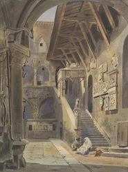 Cour du Bargello, Florence, 1839