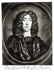 Portrait de Titus Oates gravé par R. Thompson