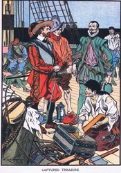 Trésor capturé (lithographie couleur)