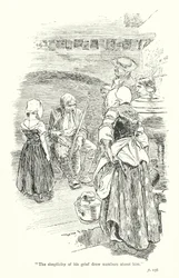 Illustration pour A Sentimental Journey de Laurence Sterne (lithographie)