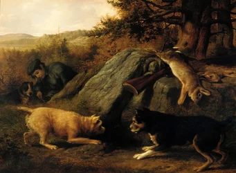 Les Chasseurs de Lapins, 1850