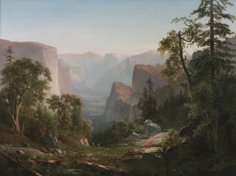 Vue de la vallée de Yosemite, 1865