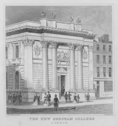 Le Nouveau Collège Gresham, Londres (gravure)