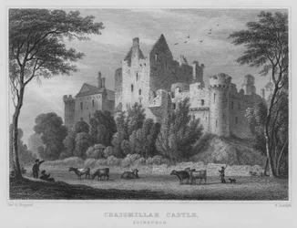 Château de Craigmillar, Édimbourg (gravure)