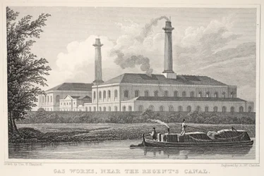 Usines à gaz, près du canal des Régents, de 
