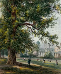 Hôpital de Greenwich depuis le parc, juin 1855
