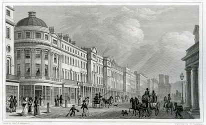 Regent Street, Londres, depuis le Quadrant