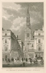 Avenue de St Bride, Fleet Street, Londres