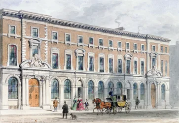 Le Nouveau Bâtiment des Marchands-Tailleurs et Hall, 1853