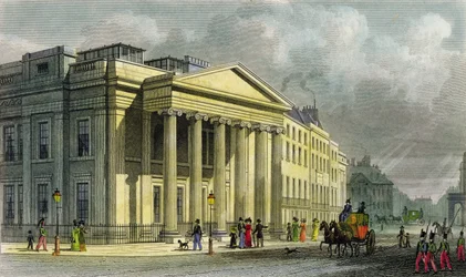 Le Nouveau Collège des Médecins, Pall Mall, Est, gravé par Thomas Barber
