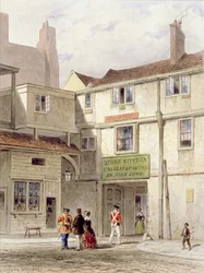 La célèbre cantine dans la tour - appelée La cuisine de pierre - démolie en 1827