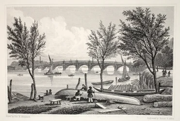 Pont de Vauxhall depuis Millbank, de 