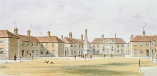Vue des maisons de charité de Charles Hopton, 1852