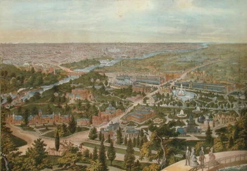 Vue aérienne du centenaire, Philadelphie