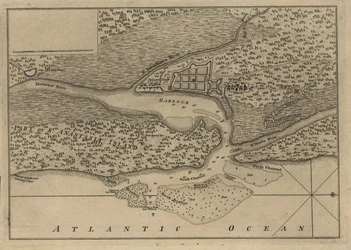 (Plan de la ville et du port de St. Augustine. LOC 75693262